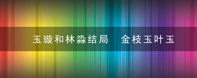 玉璇和林淼结局 金枝玉叶玉璇和林淼的结局